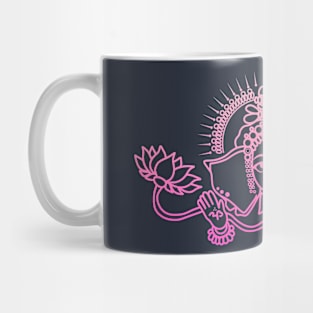 Pink Ganesh Henna Design Mug